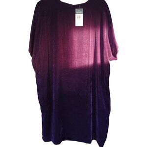 Lauren Ralph Lauren Velvet Dress NWT 16W Ret $205